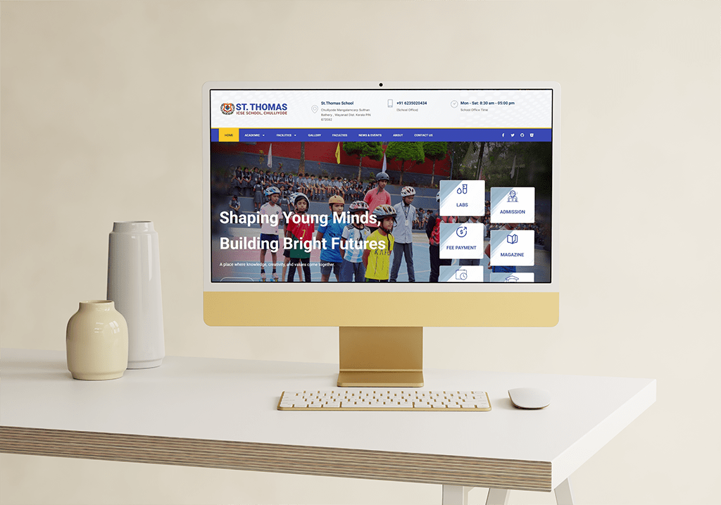 Crafting an Online Home for Education: A Deep Dive into the St. Thomas School Website Design